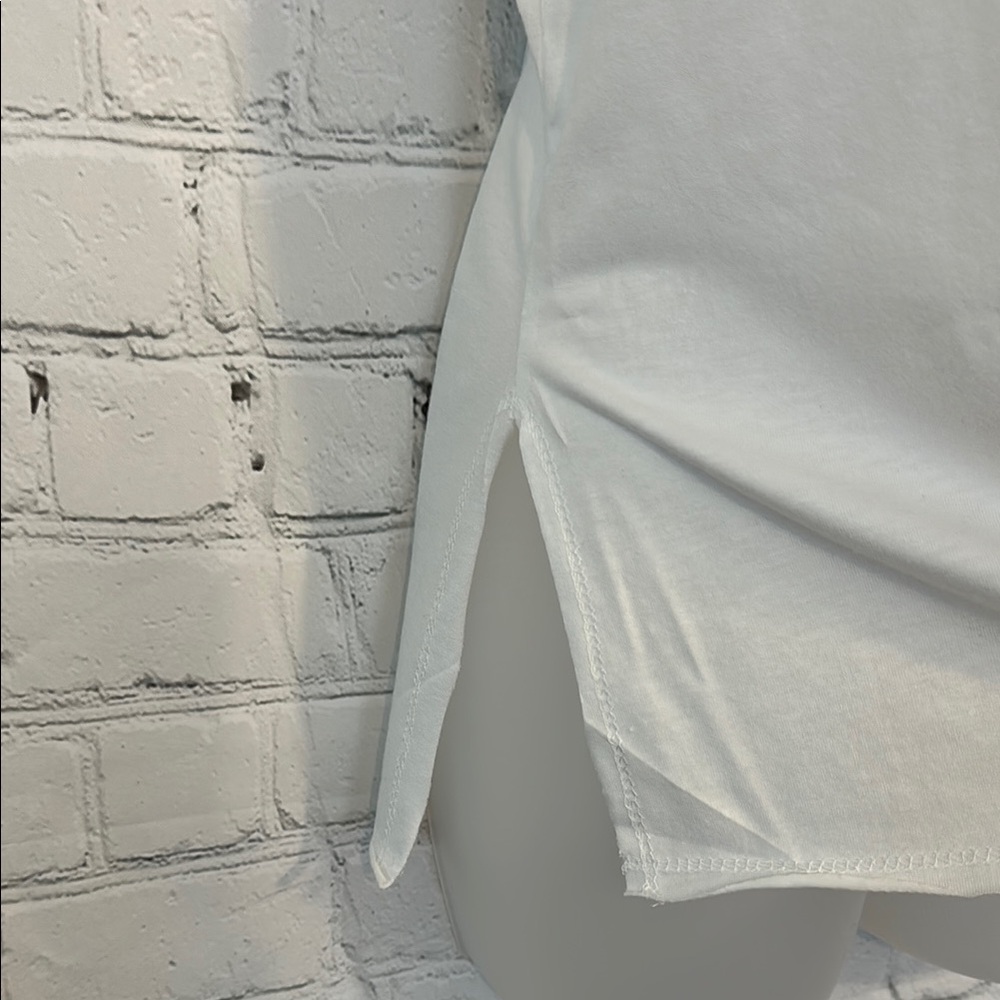 Phil Love White Southwestern Graphic Cut-Out Women's Top - Picture 3 of 7